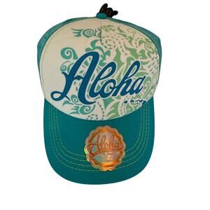 Aloha Headwear NWT Adjustable Snap Back Hat Aloha Hawaii Beach Packable Travel